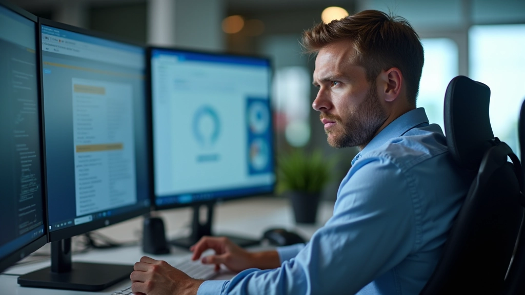 Persoon voert testen uit met schermlezer-software op computer in testomgeving